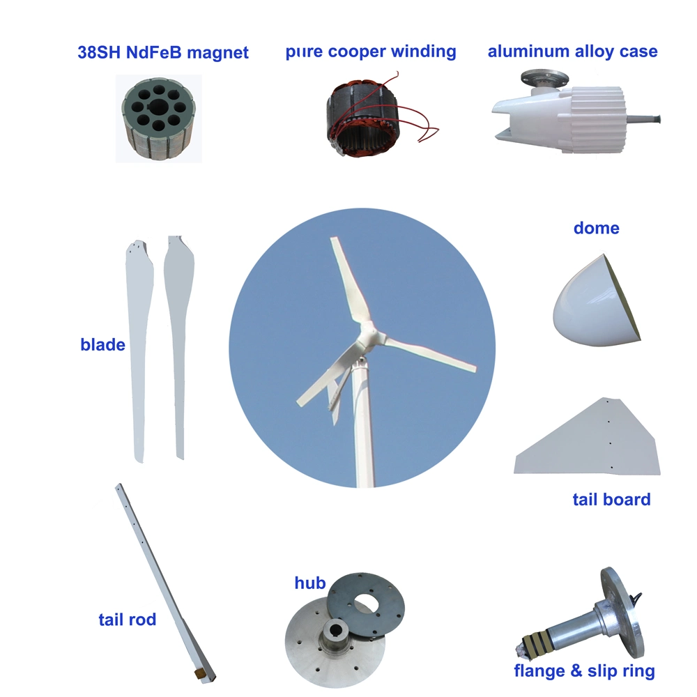 3000W Well Made Best Choise Hotsale Wind Turbine Wind Generator Manufacturer